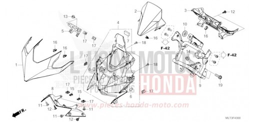 PANNEAU SUPERIEUR CB1000GTT de 2026